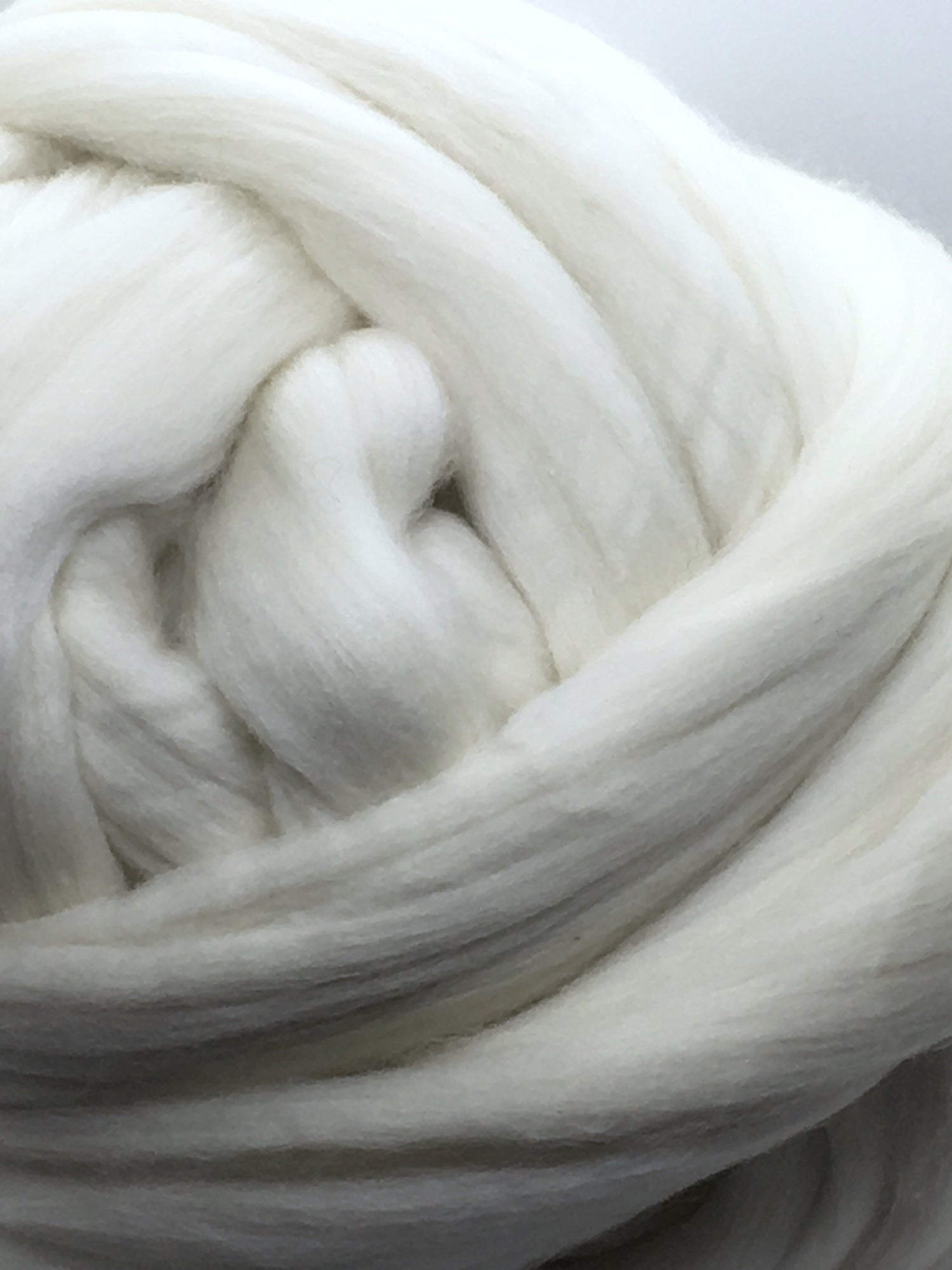 DR1 Winter White Wool Roving
