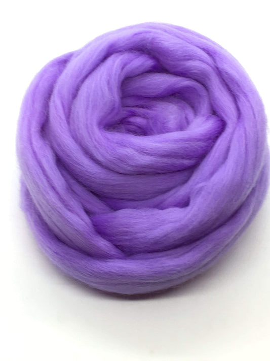 Wool Roving, Periwinkle Purple Blue Merino Wool Top Roving - Spin into Yarn, Needle Felt, Wet Felt, Weave, Tapestry,Soap Making, Knit