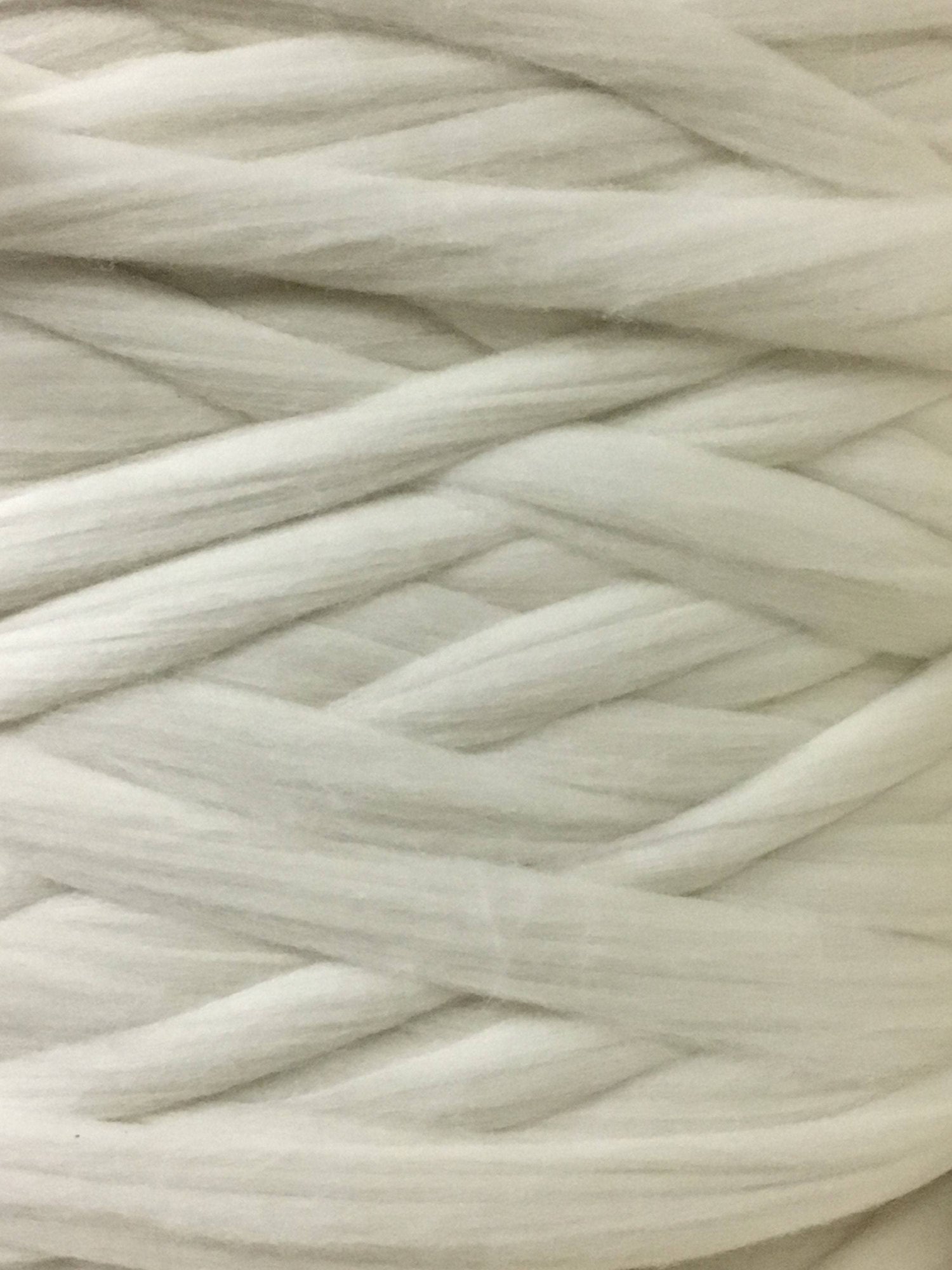 White Wool Top Roving