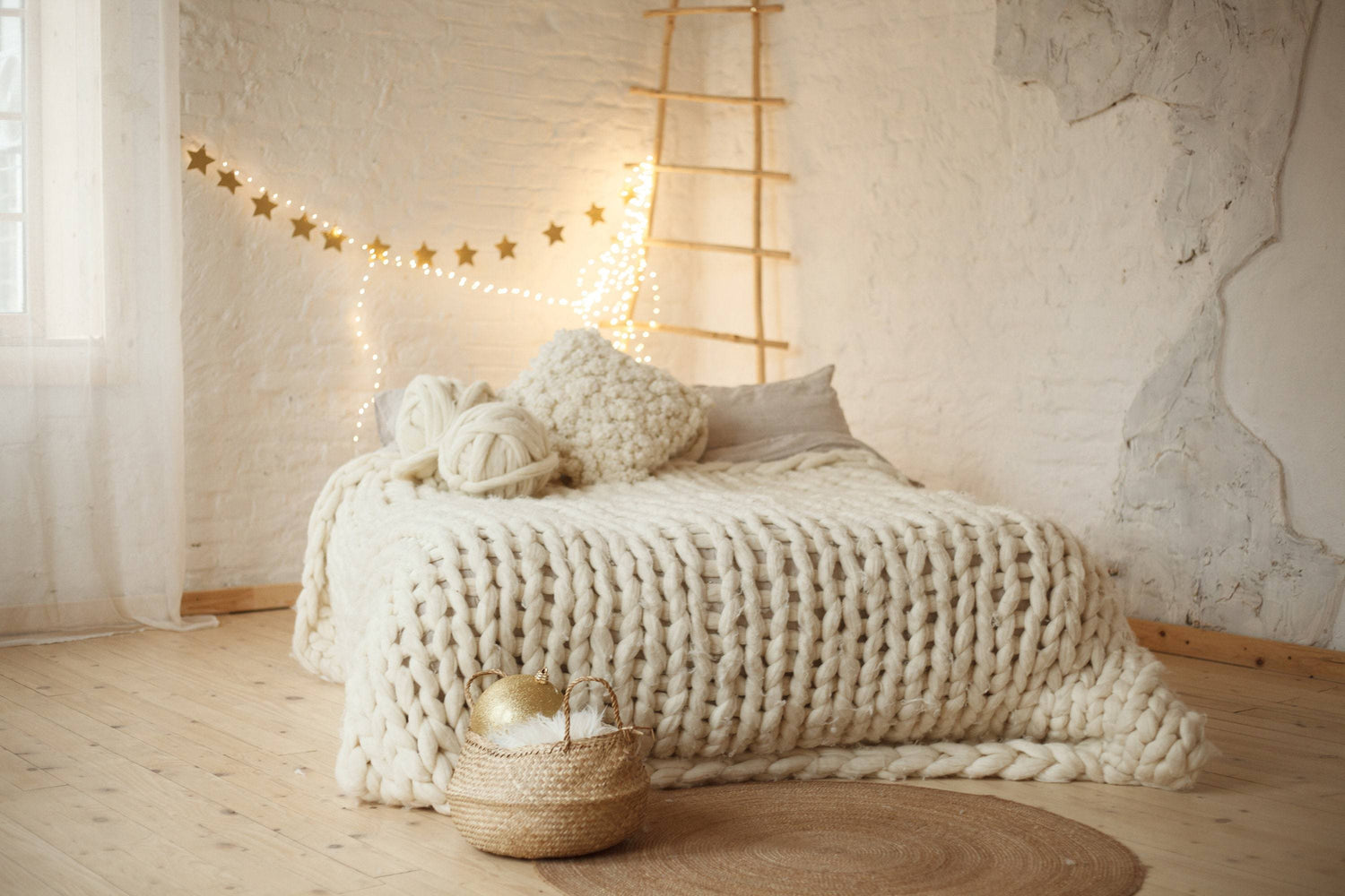 Twin size best sale chunky knit blanket