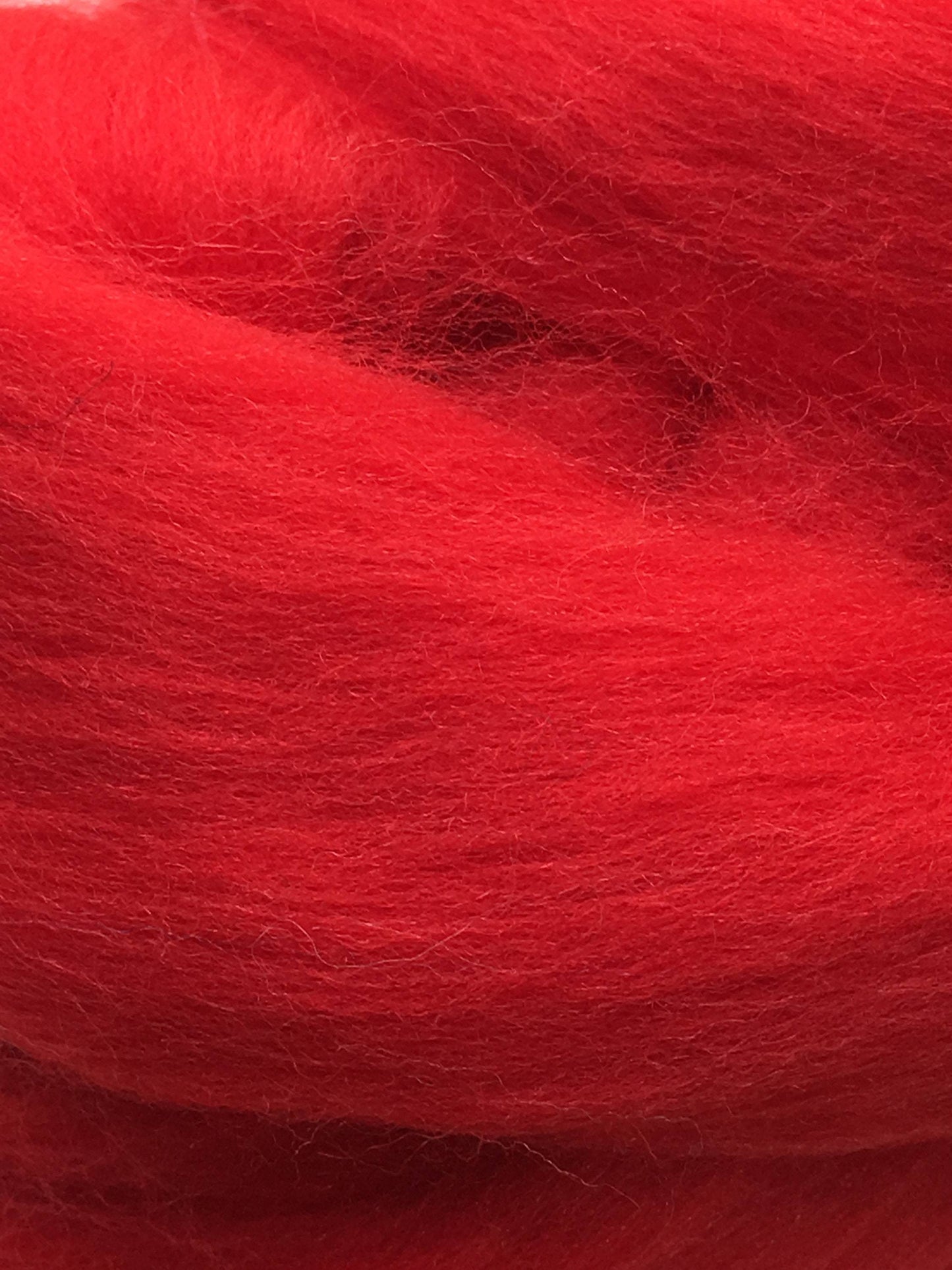 Red Wool Roving - Soft Merino Wool Top Roving for Spinning and Wet or Needle Felting