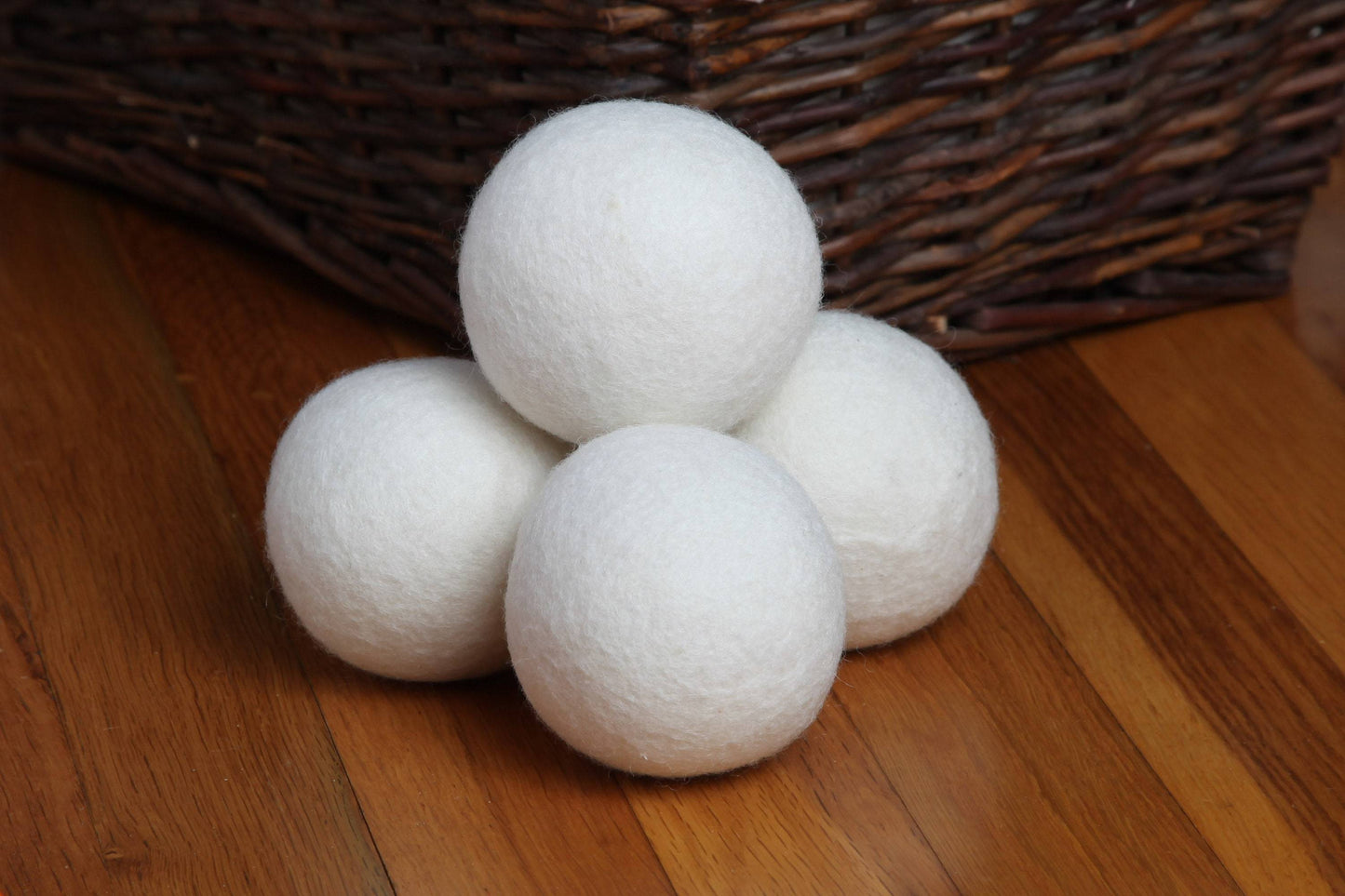 4 Pack XL Wool Dryer Balls Natural Laundry