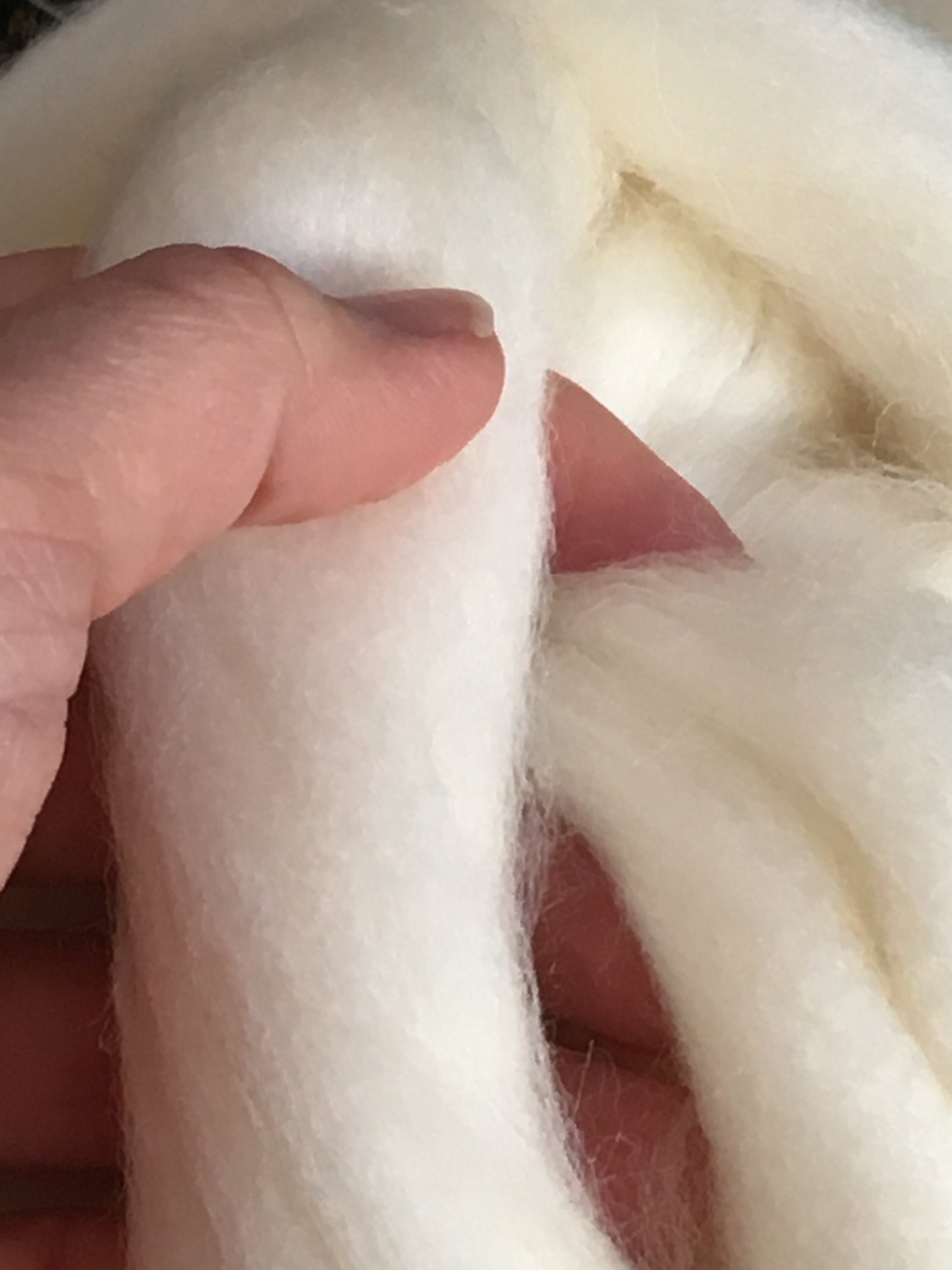 White Wool Top Roving Fiber Spinning, Undyed Wool Roving, Wool For Spinning, Wool For Felting, Wool For Chunky Knit Blanket