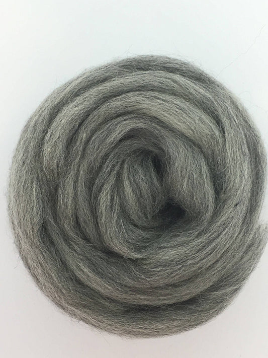 1lb White AND Grey Wool Top Roving