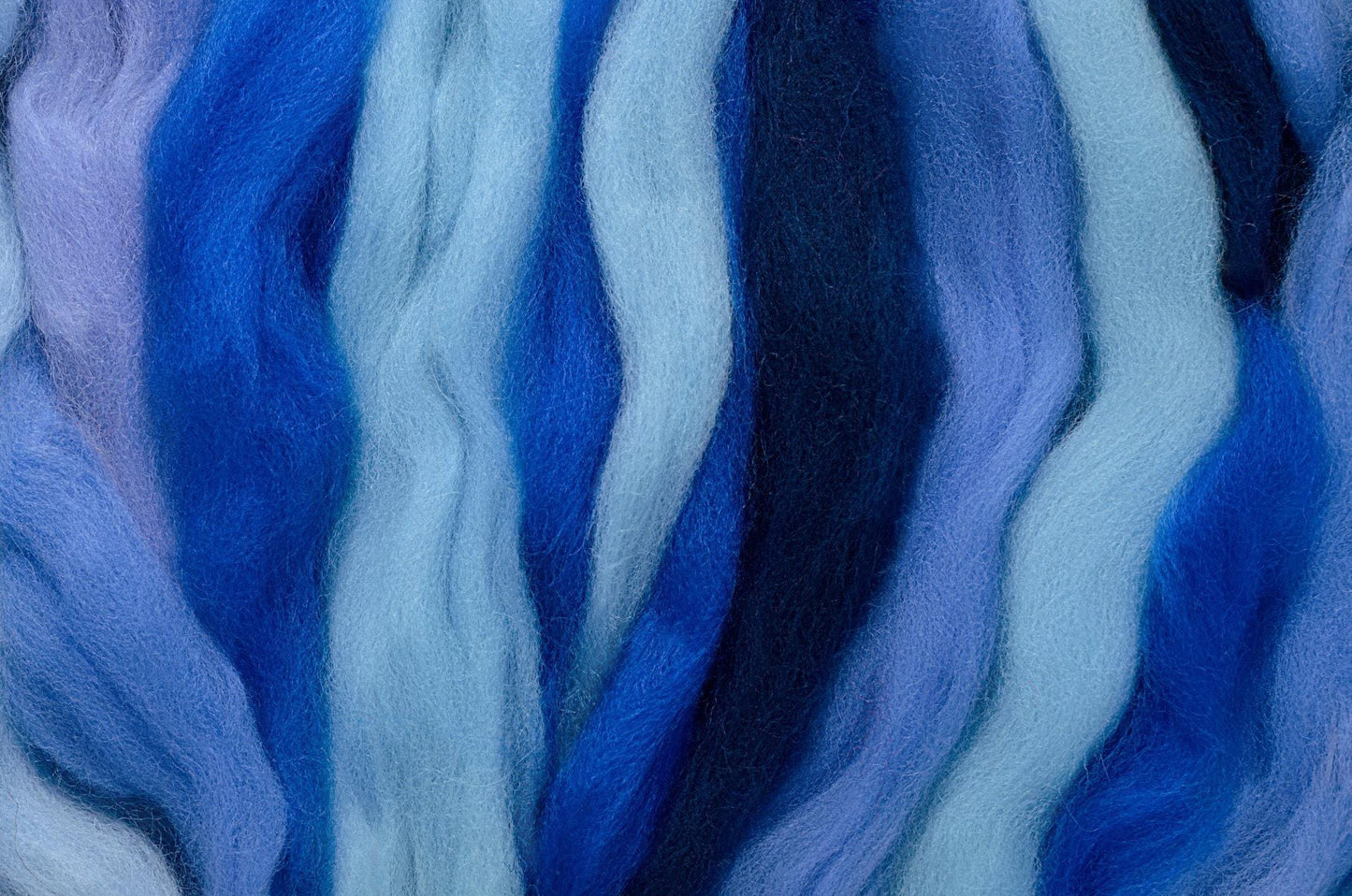 Soft Blue Merino Wool Roving