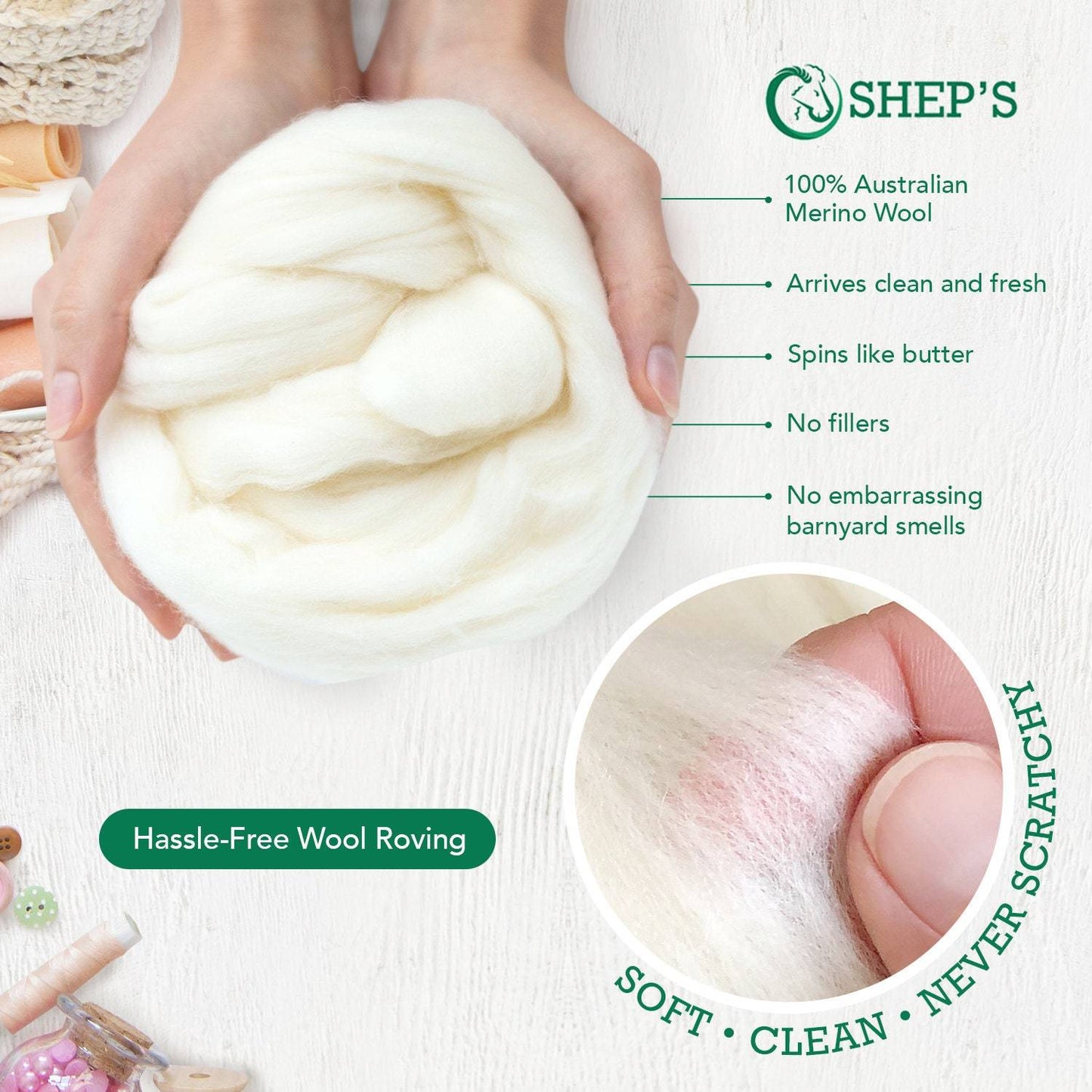 Sheps Merino Wool Chunky Yarn