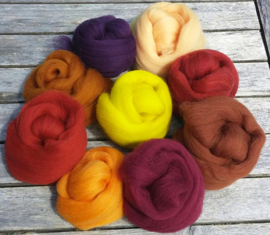 4 oz Autumn color Wool