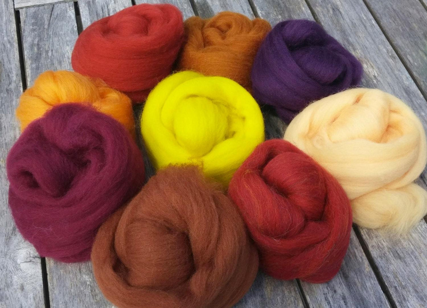 4 oz Autumn color Wool