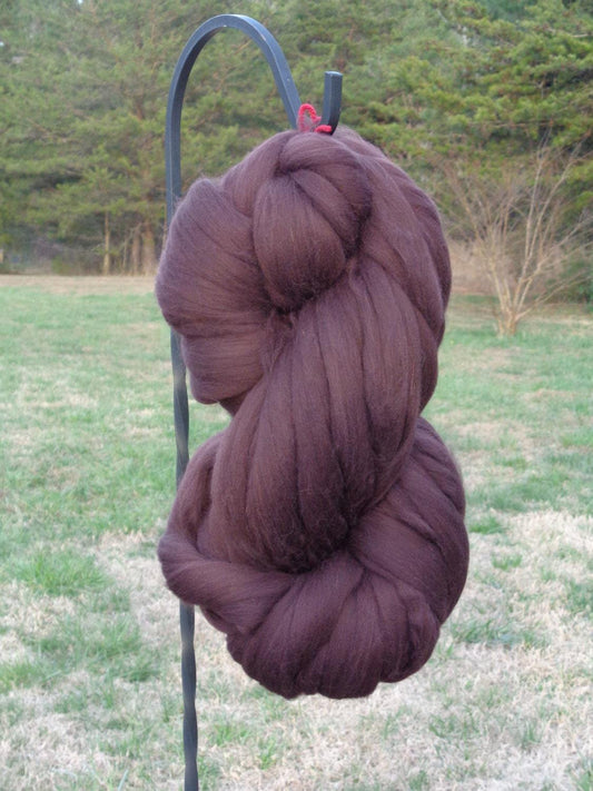 Luxurious Dark Chocolate Merino Wool Roving
