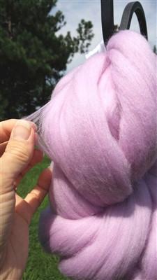 Lavender Wool Top Roving