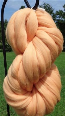 Peachy Merino Wool Roving Top